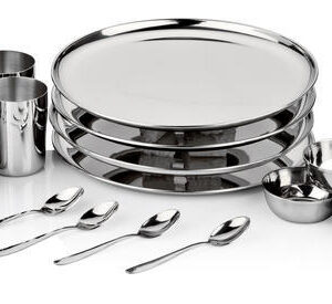 CAPTAIN STAINLESS STEEL 16 PC DINNER SET