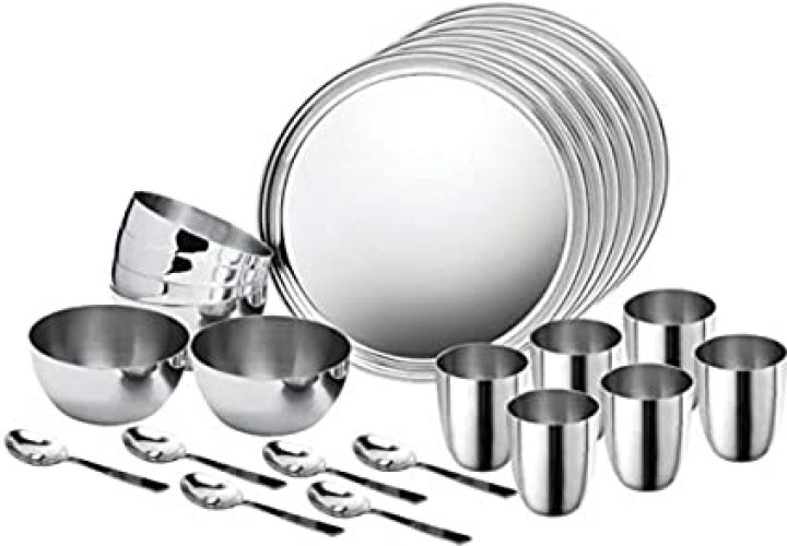 CAPTAIN STAINLESS STEEL 24 PC DINNER SET