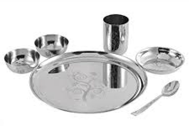 CAPTAIN STAINLESS STEEL 6 PC THALI SET.